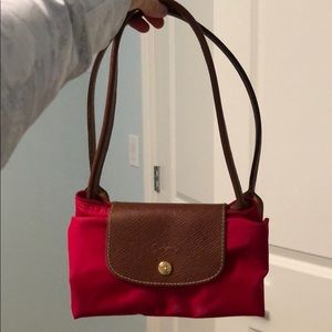 Red Longchamp bag